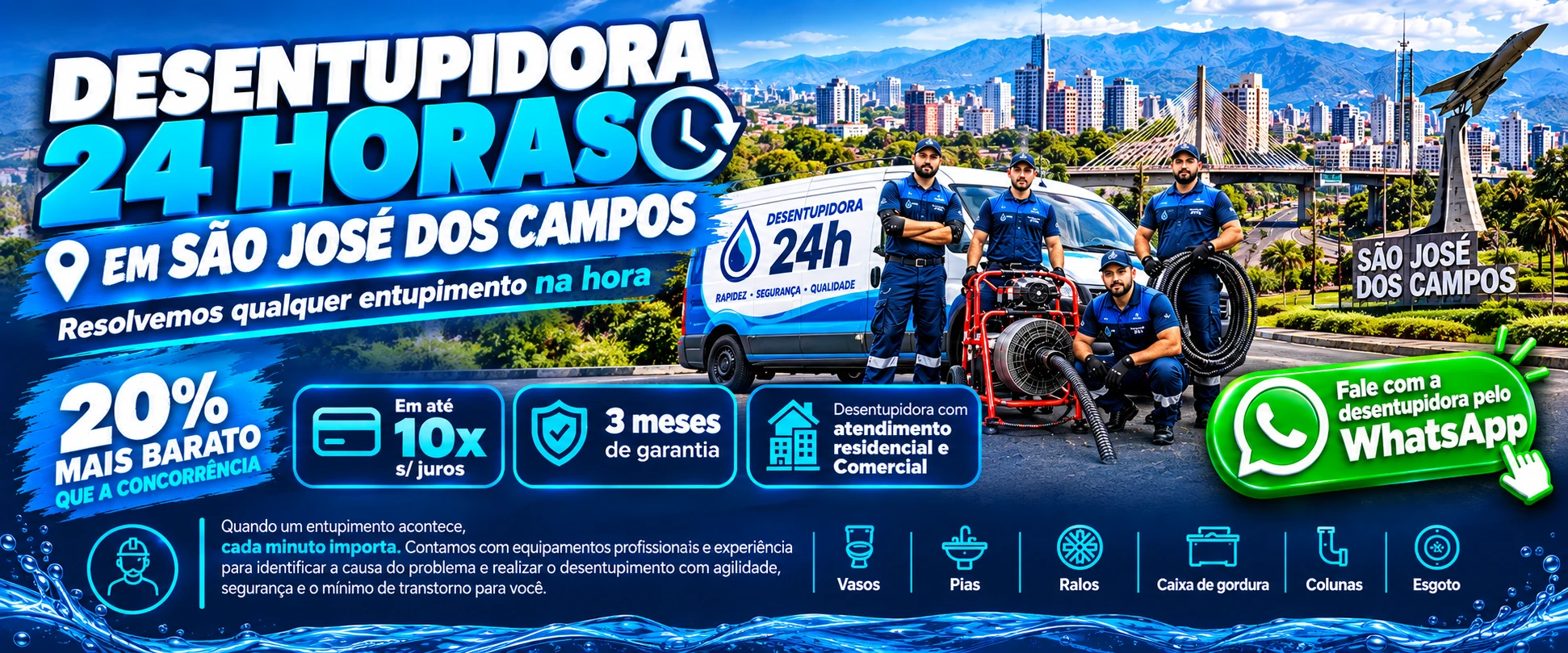 Desentupidora em São José dos Campos (2)