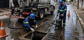 Desentupidora de águas pluviais